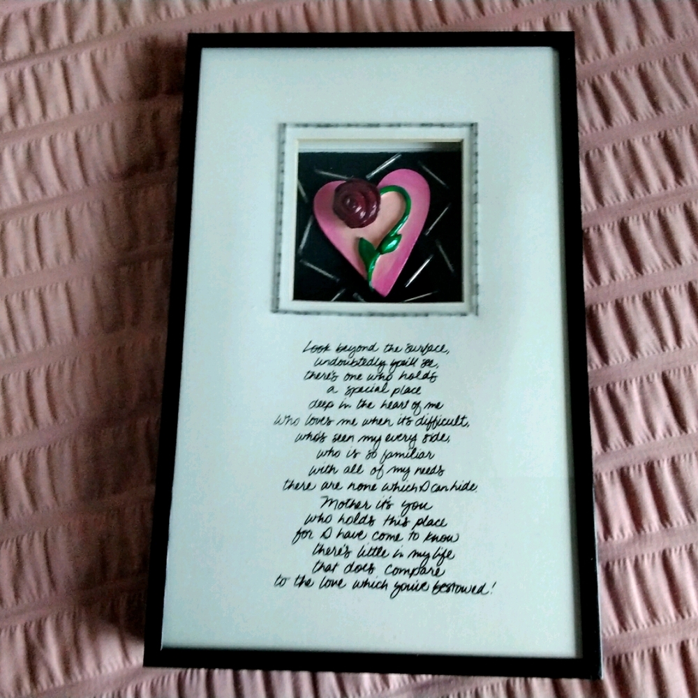 TRIBUTE TO MOM WALL PLACK